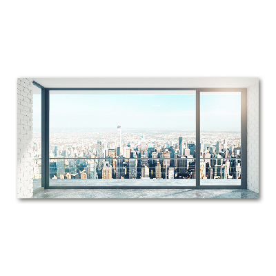 Tableau imprimé sur verre Vue de la ville