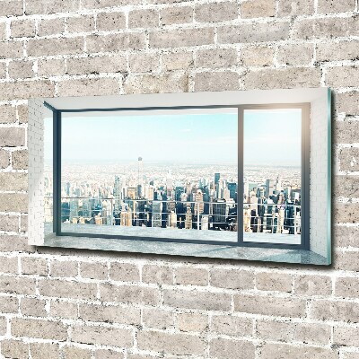 Tableau imprimé sur verre Vue de la ville