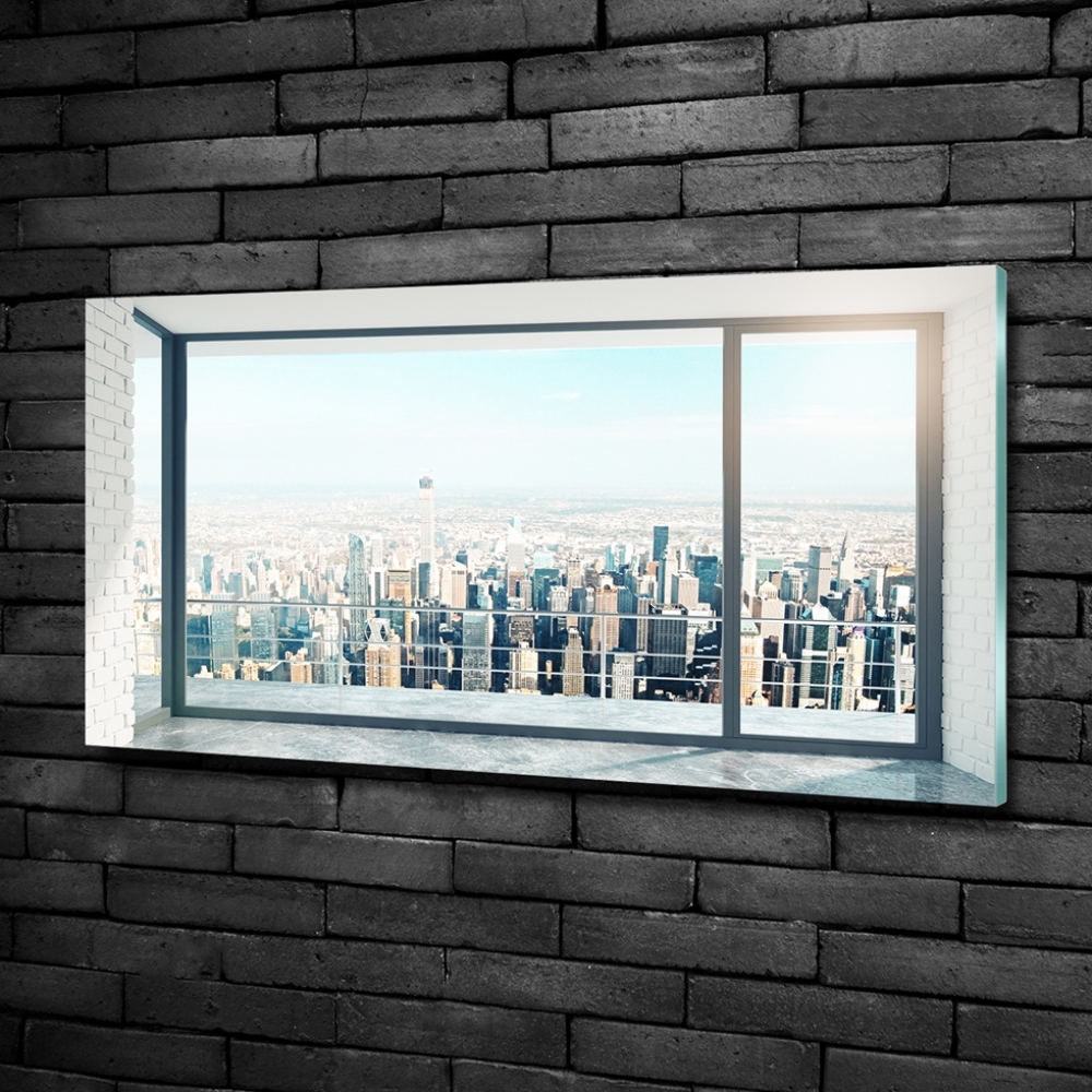 Tableau imprimé sur verre Vue de la ville