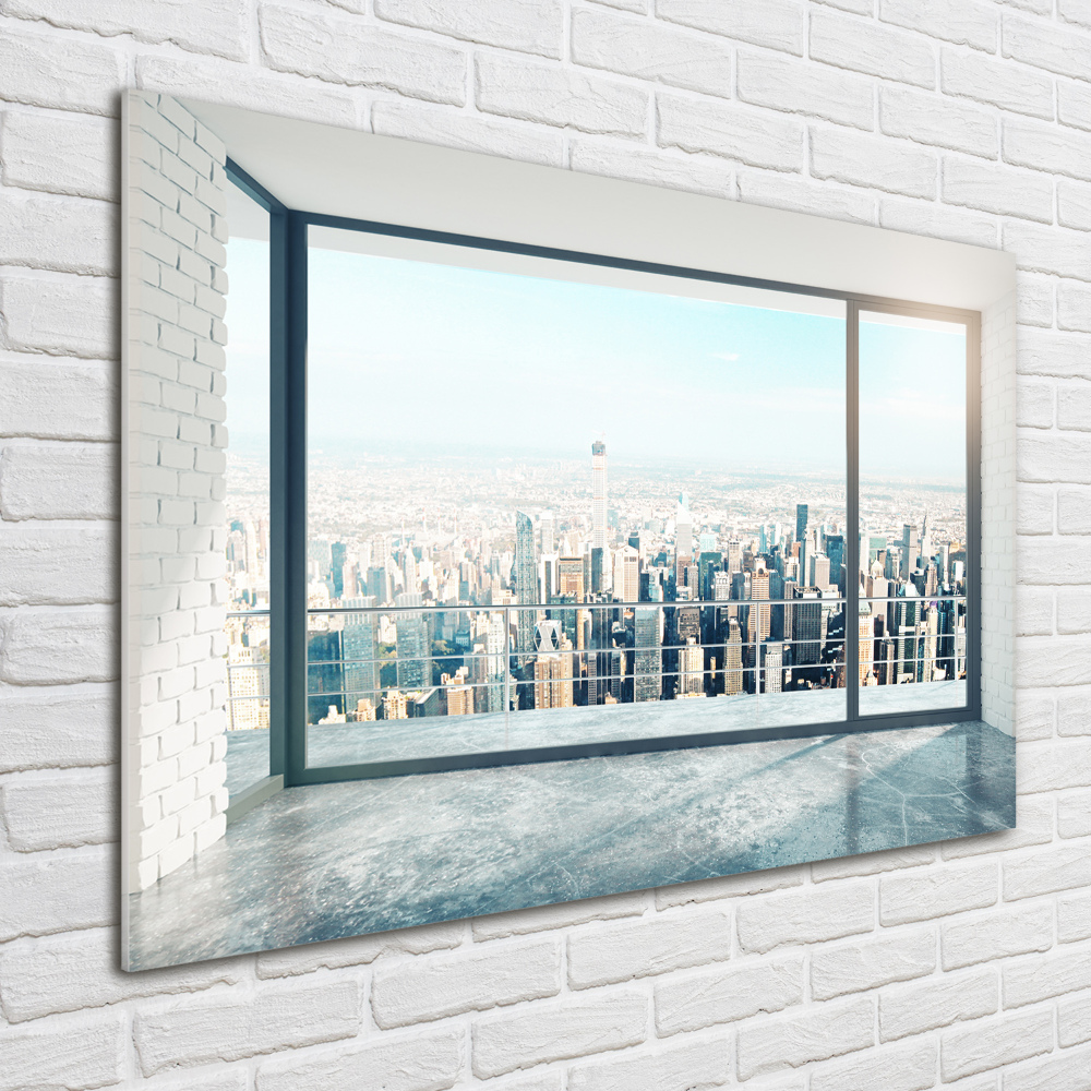 Tableau imprimé sur verre Vue de la ville