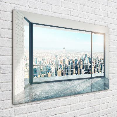 Tableau imprimé sur verre Vue de la ville