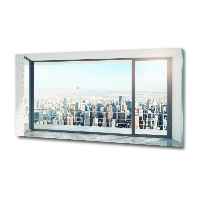 Tableau imprimé sur verre Vue de la ville