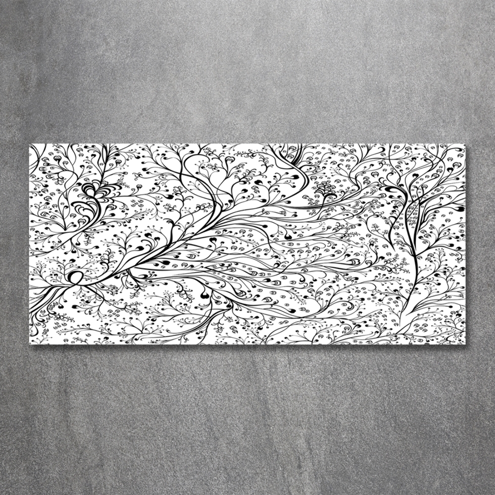 Tableau en verre Branches tressées