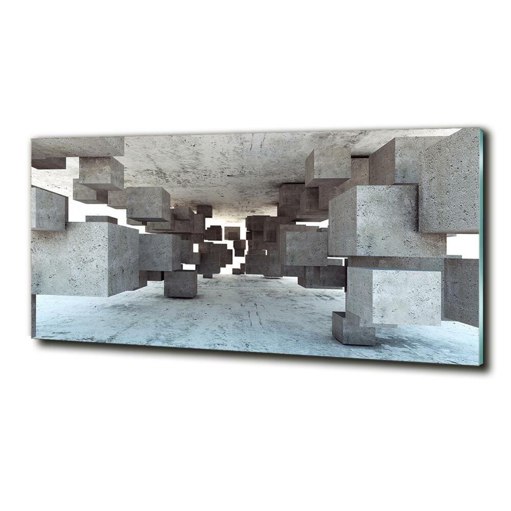 Tableau photo sur verre Cubes en béton