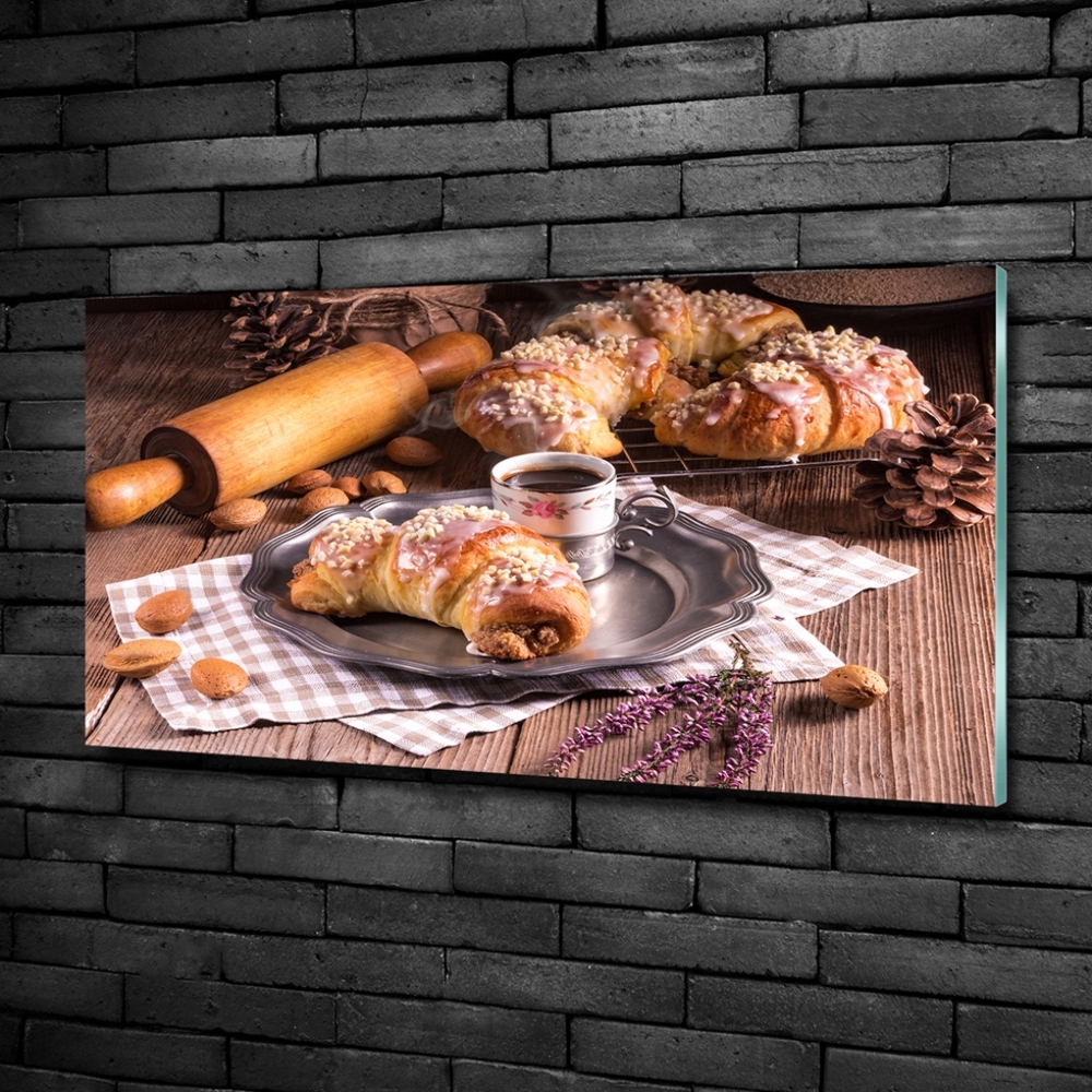 Tableau sur verre Croissants