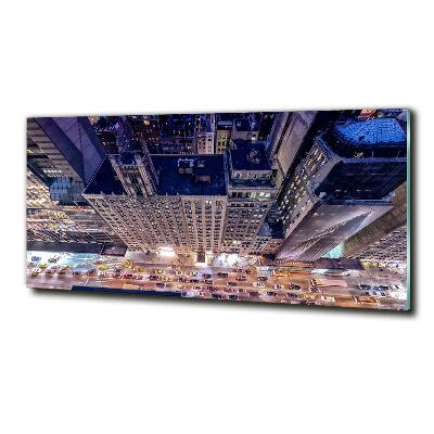 Tableau verre imprimé New York de nuit