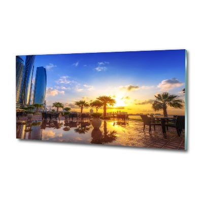 Tableau sur verre Abu Dhabi est