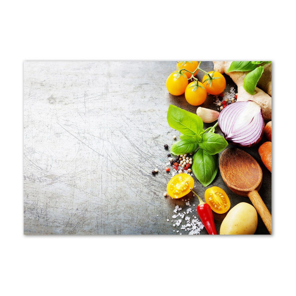 Tableau en verre Légumes