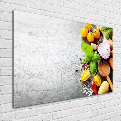 Tableau en verre Légumes