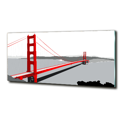 Tableau photo sur verre Pont de San Francisco