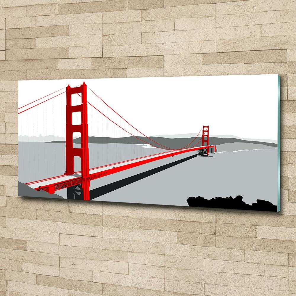 Tableau photo sur verre Pont de San Francisco