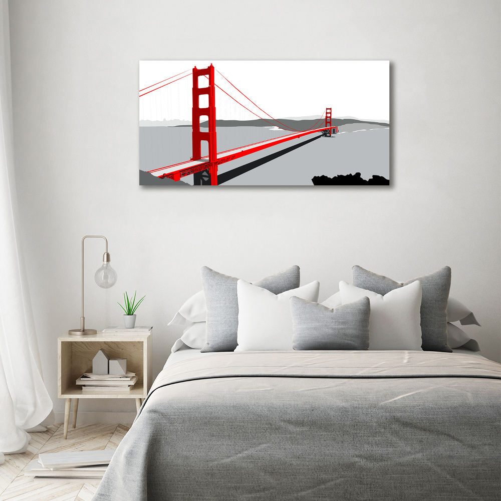 Tableau photo sur verre Pont de San Francisco