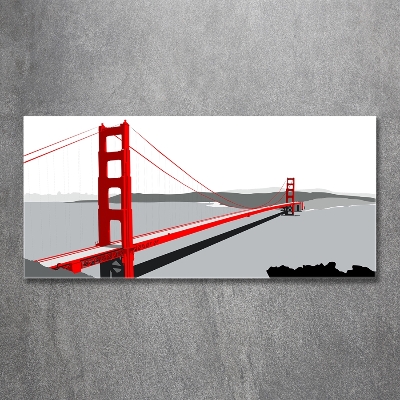 Tableau photo sur verre Pont de San Francisco