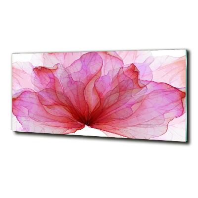 Tableau verre imprimé Fleur rose