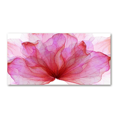 Tableau verre imprimé Fleur rose