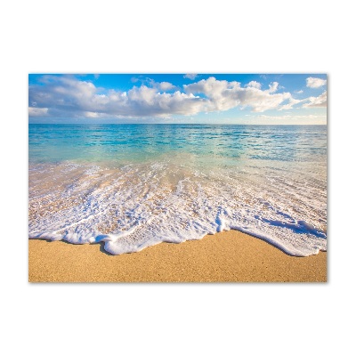 Tableau sur verre Plage hawaïenne