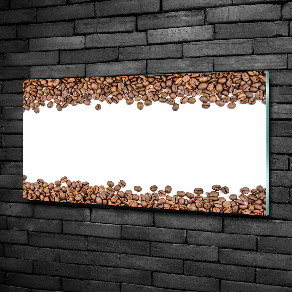 Tableau imprimé sur verre Grains de café