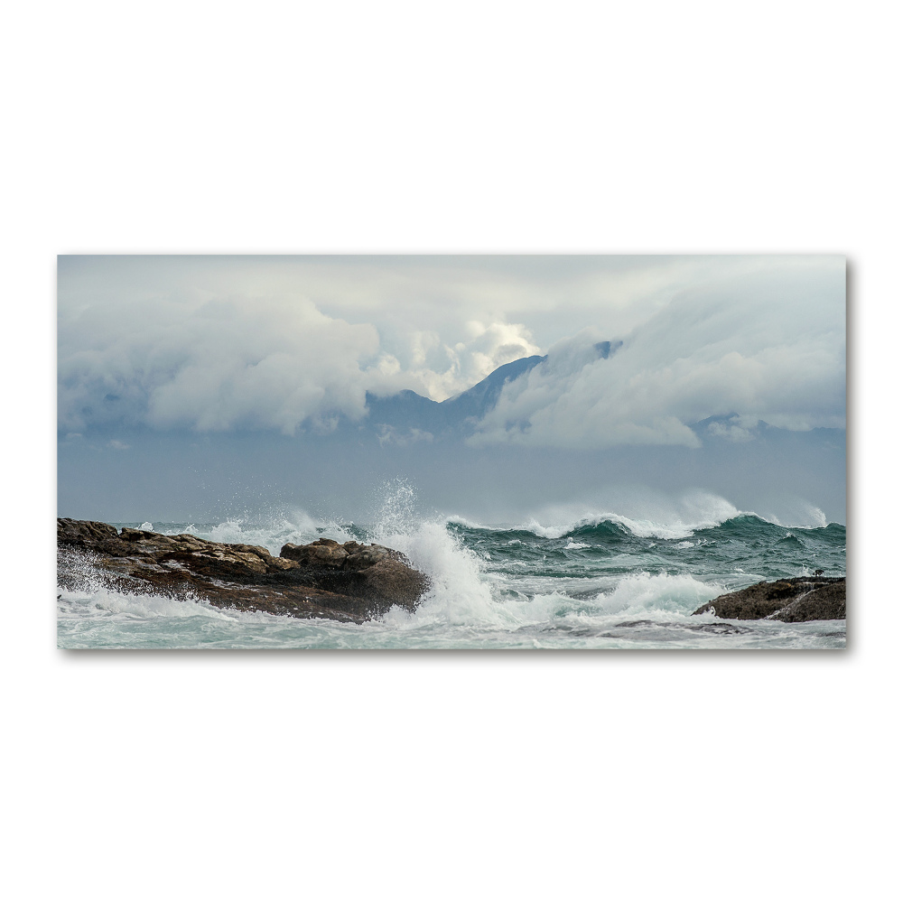 Tableau photo sur verre Mer agitée