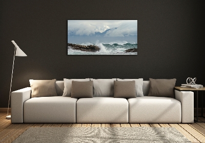 Tableau photo sur verre Mer agitée