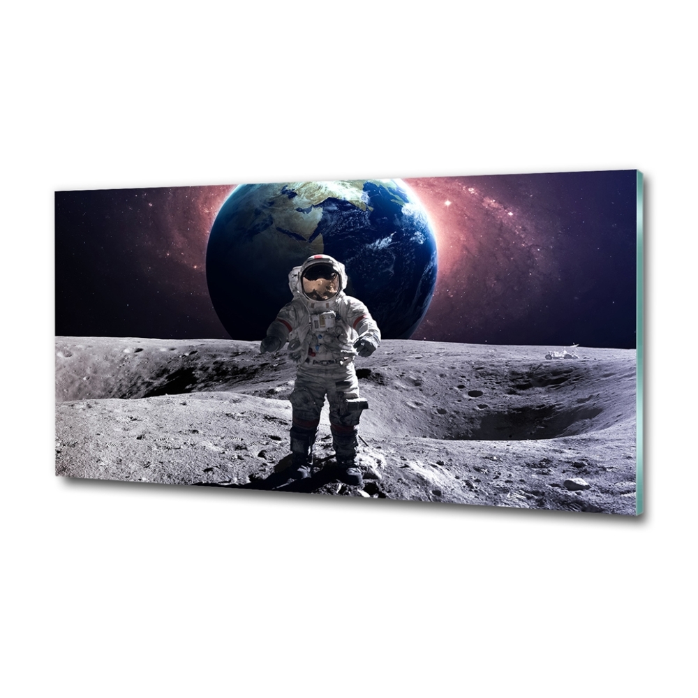 Tableau sur verre Astronaute