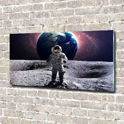 Tableau sur verre Astronaute