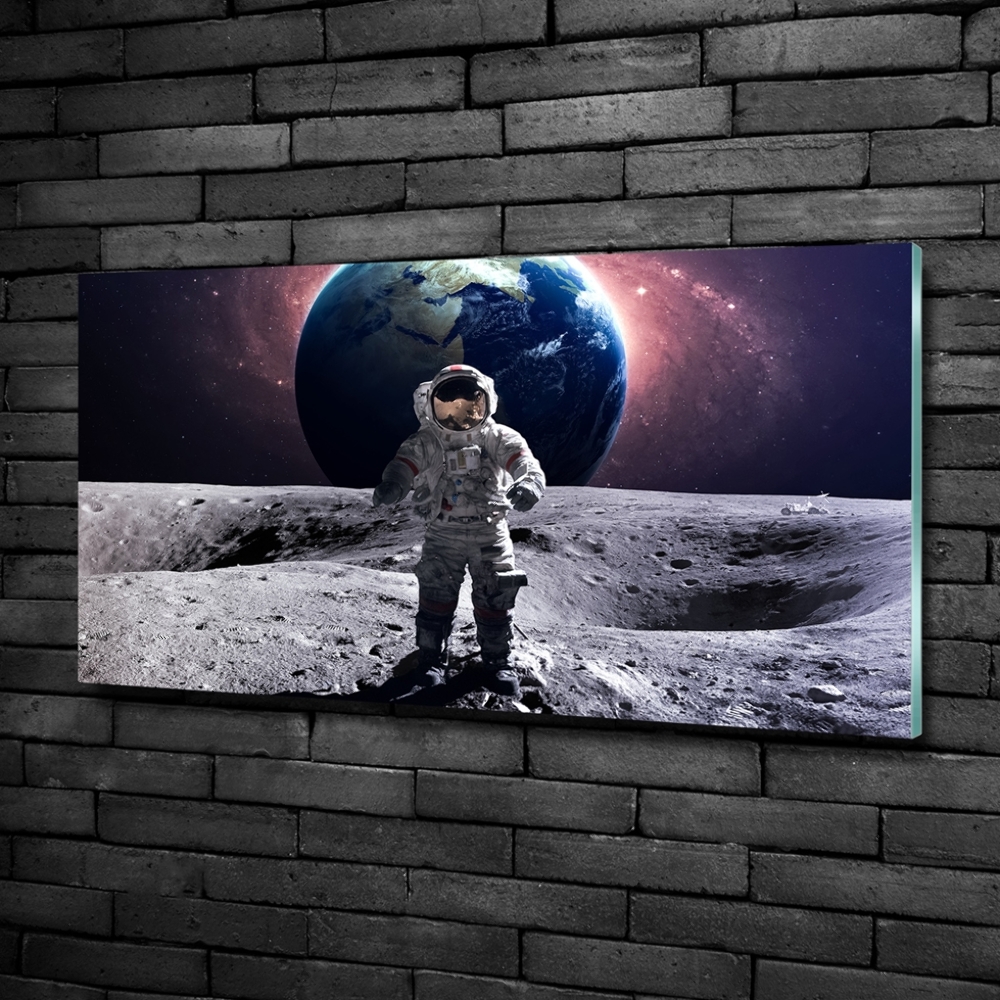 Tableau sur verre Astronaute