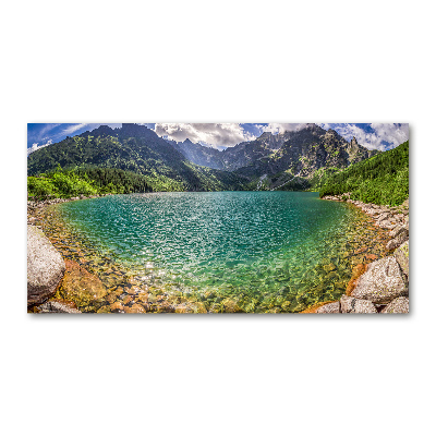 Tableau en verre Lac de montagne