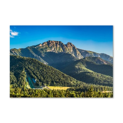 Tableau en verre Panorama des Tatras