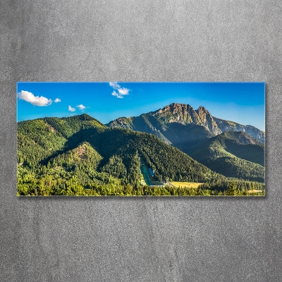 Tableau en verre Panorama des Tatras