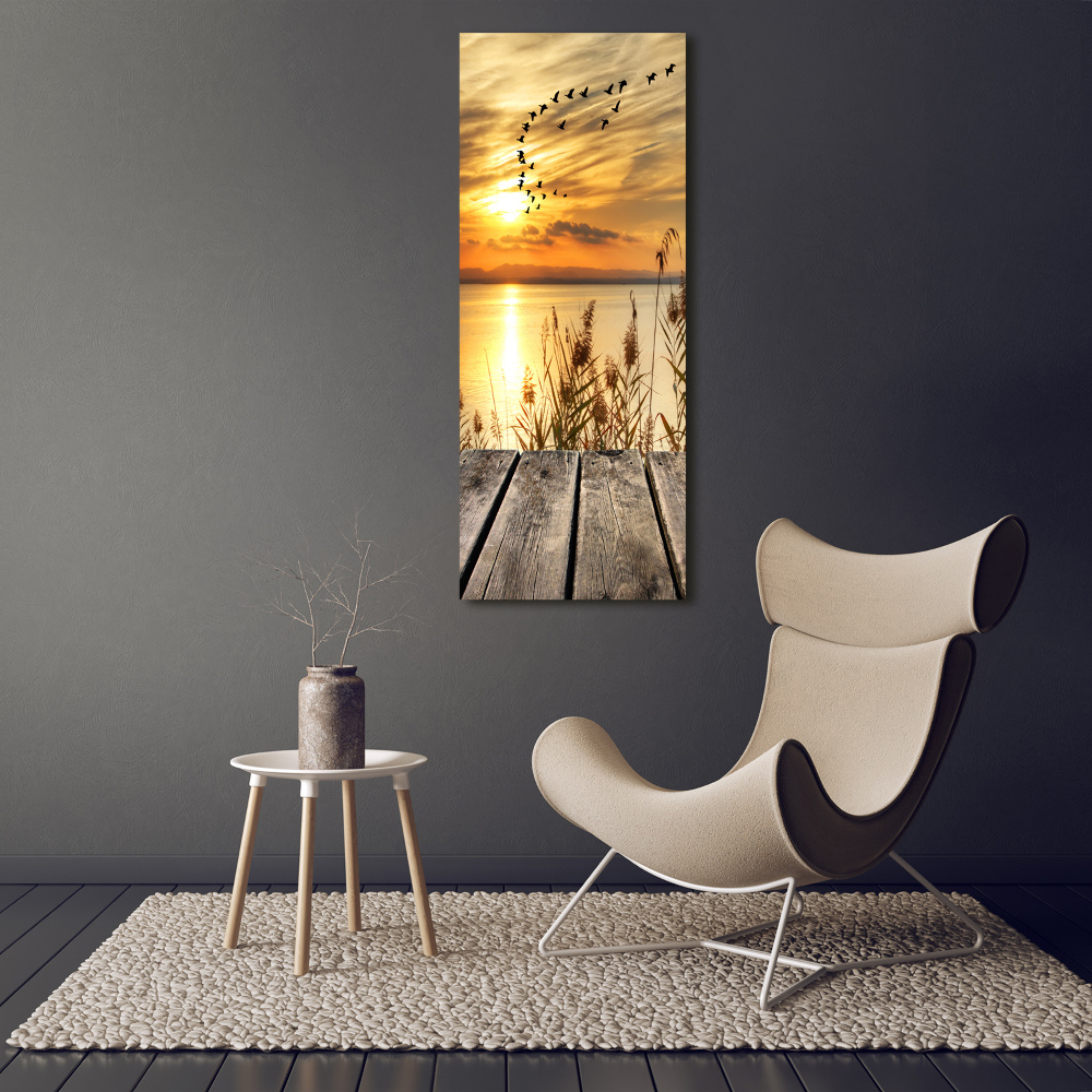 Tableau sur verre Coucher de soleil