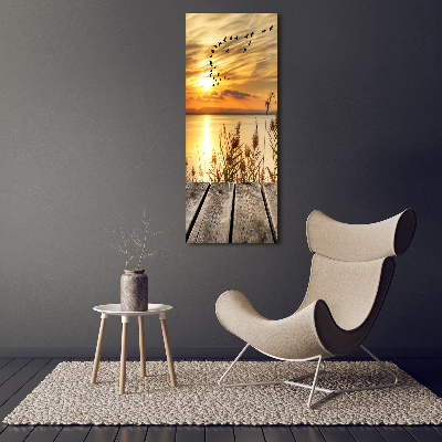 Tableau sur verre Coucher de soleil