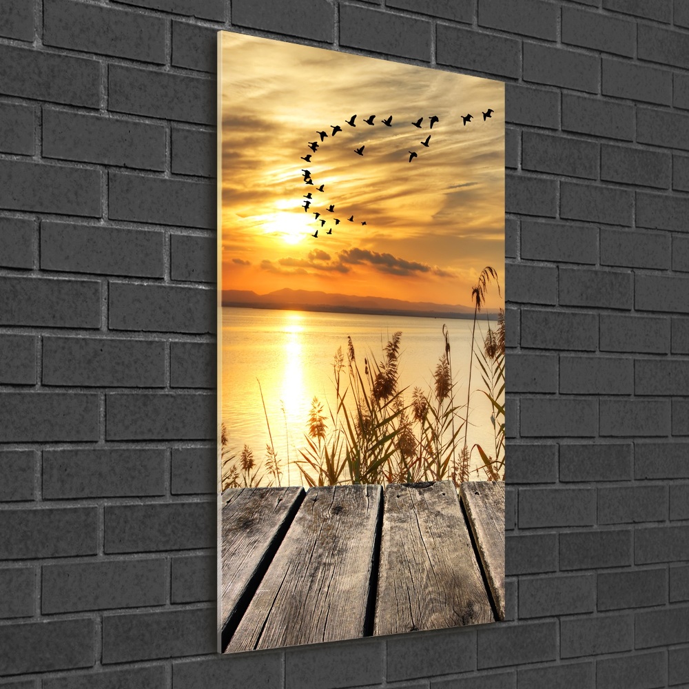 Tableau sur verre Coucher de soleil