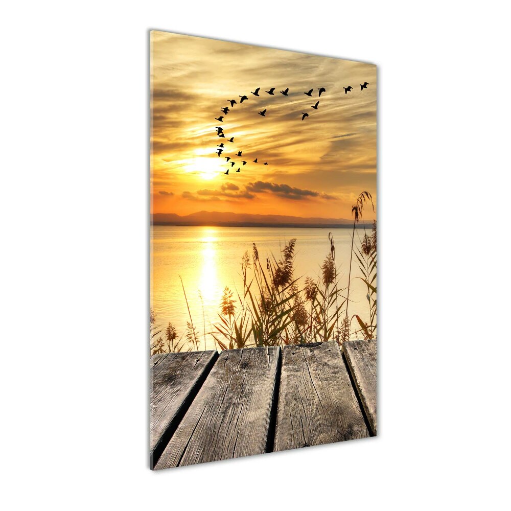 Tableau sur verre Coucher de soleil