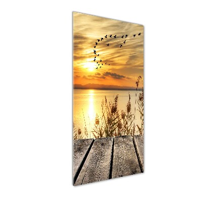 Tableau sur verre Coucher de soleil