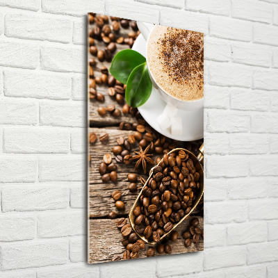 Tableau sur verre Café