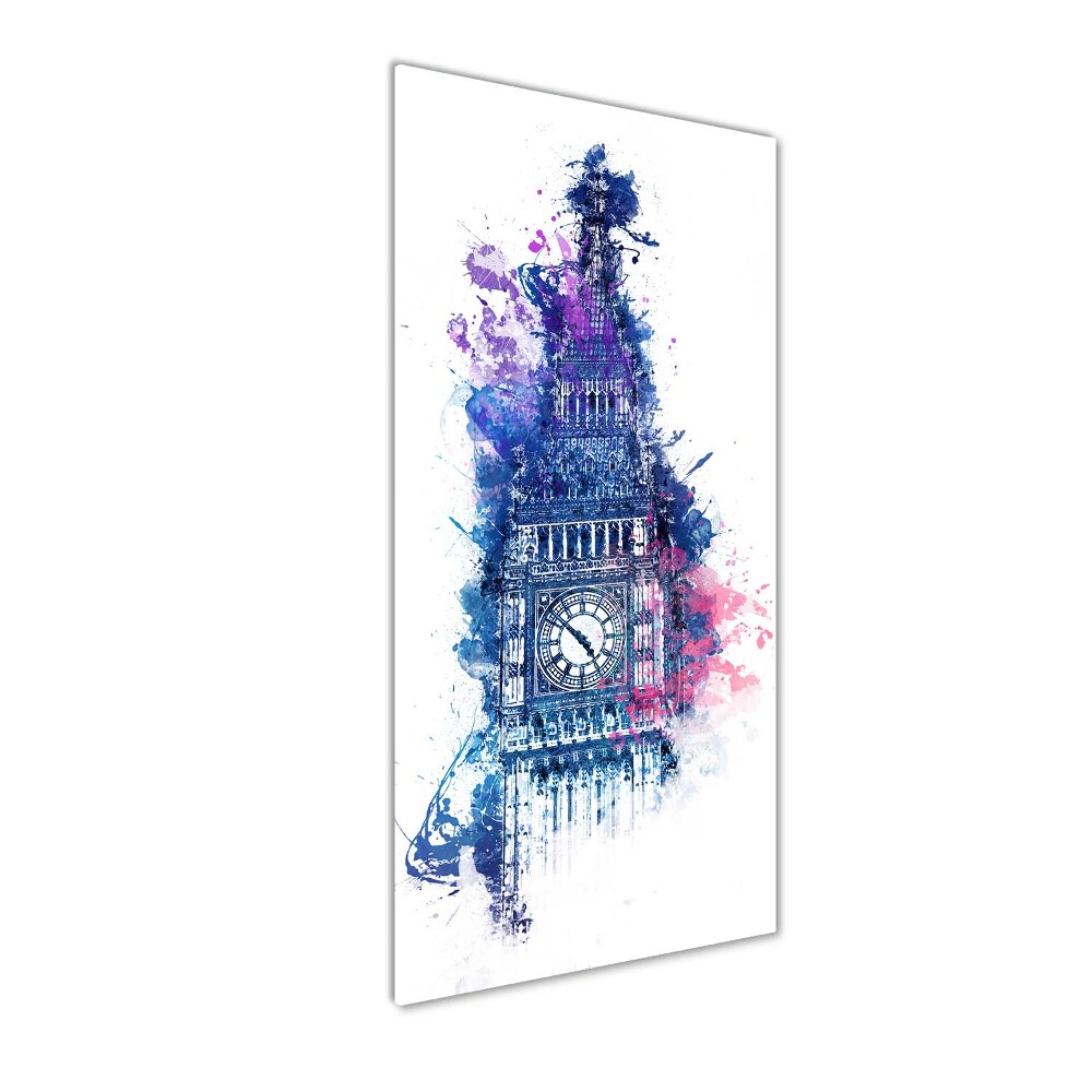 Tableau verre imprimé Big Ben coloré