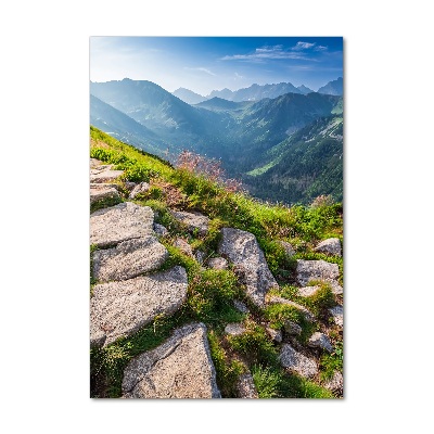 Tableau en verre Sentier de montagne