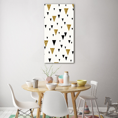 Tableau en verre Fond triangulaire