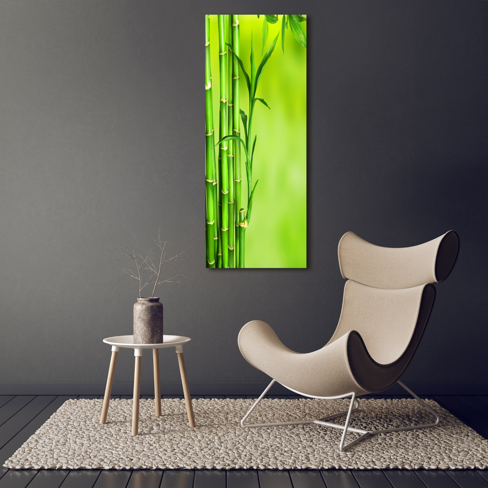 Tableau en verre Bambou