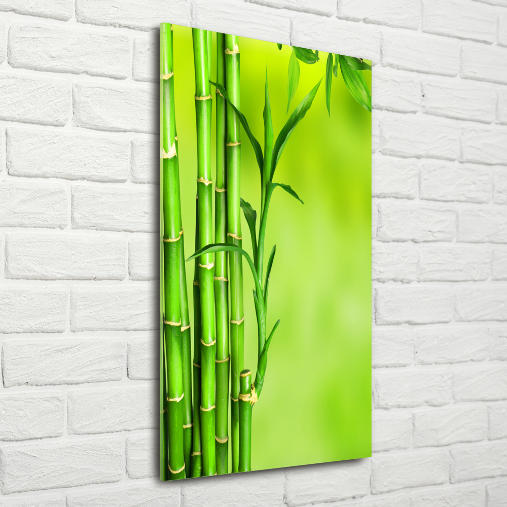 Tableau en verre Bambou