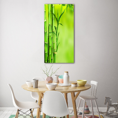 Tableau en verre Bambou