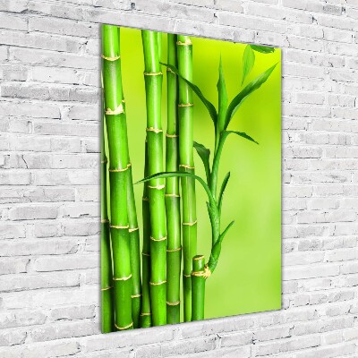Tableau en verre Bambou
