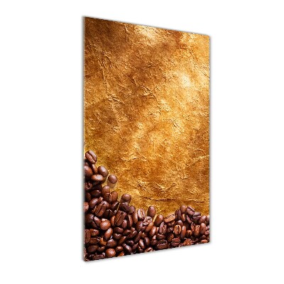 Tableau photo sur verre Grains de café