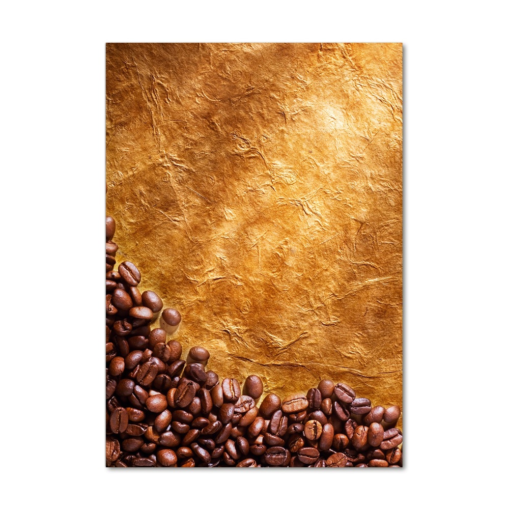 Tableau photo sur verre Grains de café