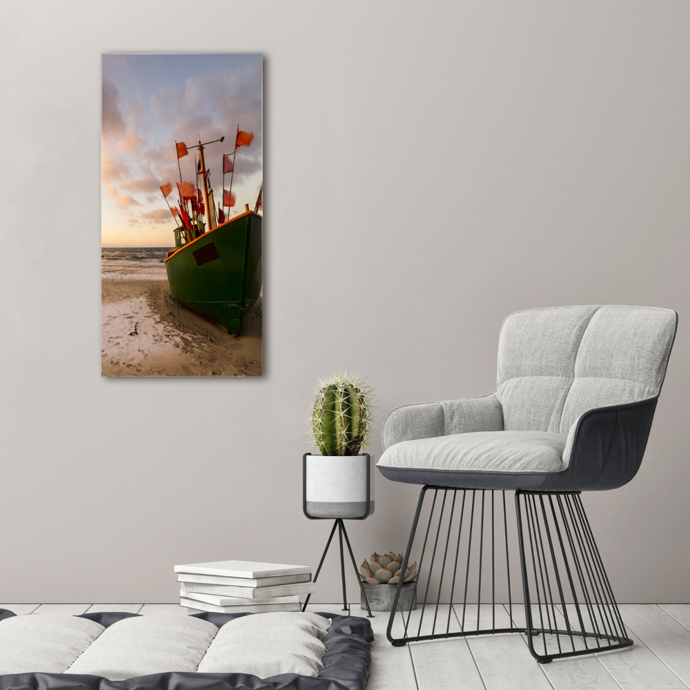 Tableau photo sur verre Bateau de pêche