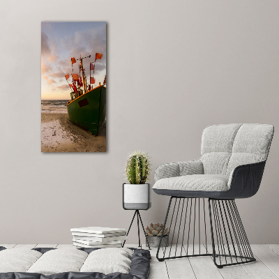 Tableau photo sur verre Bateau de pêche