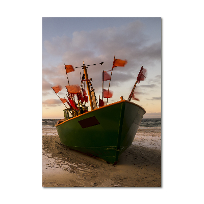 Tableau photo sur verre Bateau de pêche