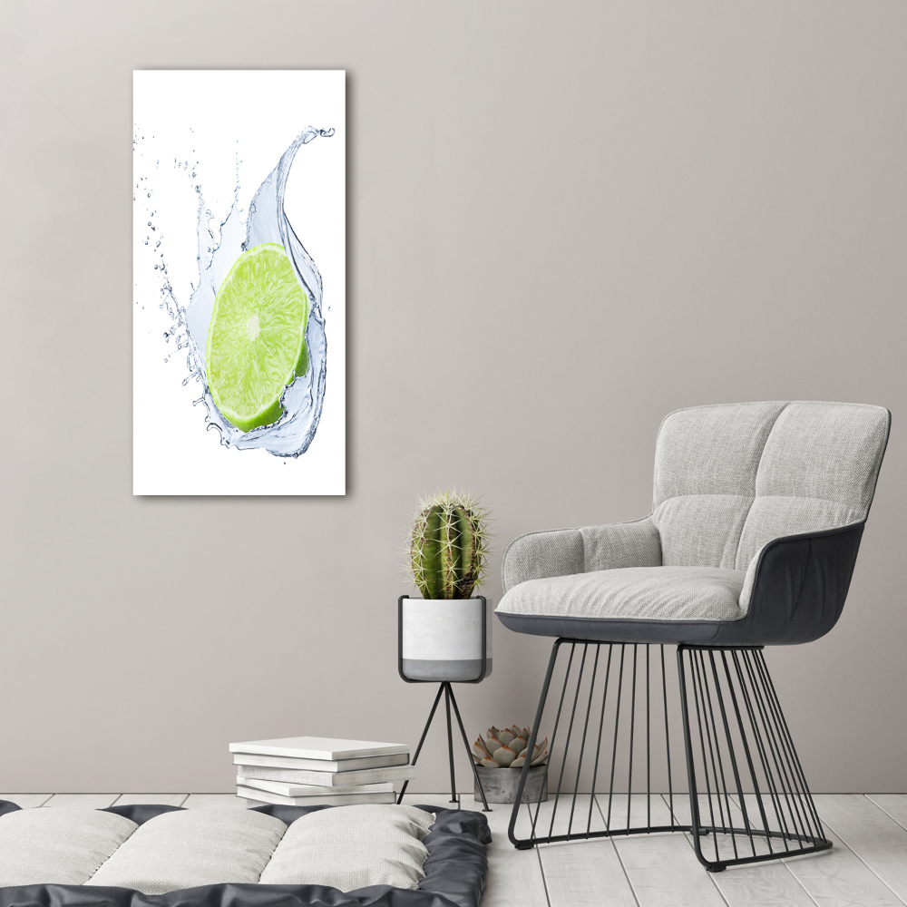 Tableau sur verre Citron vert