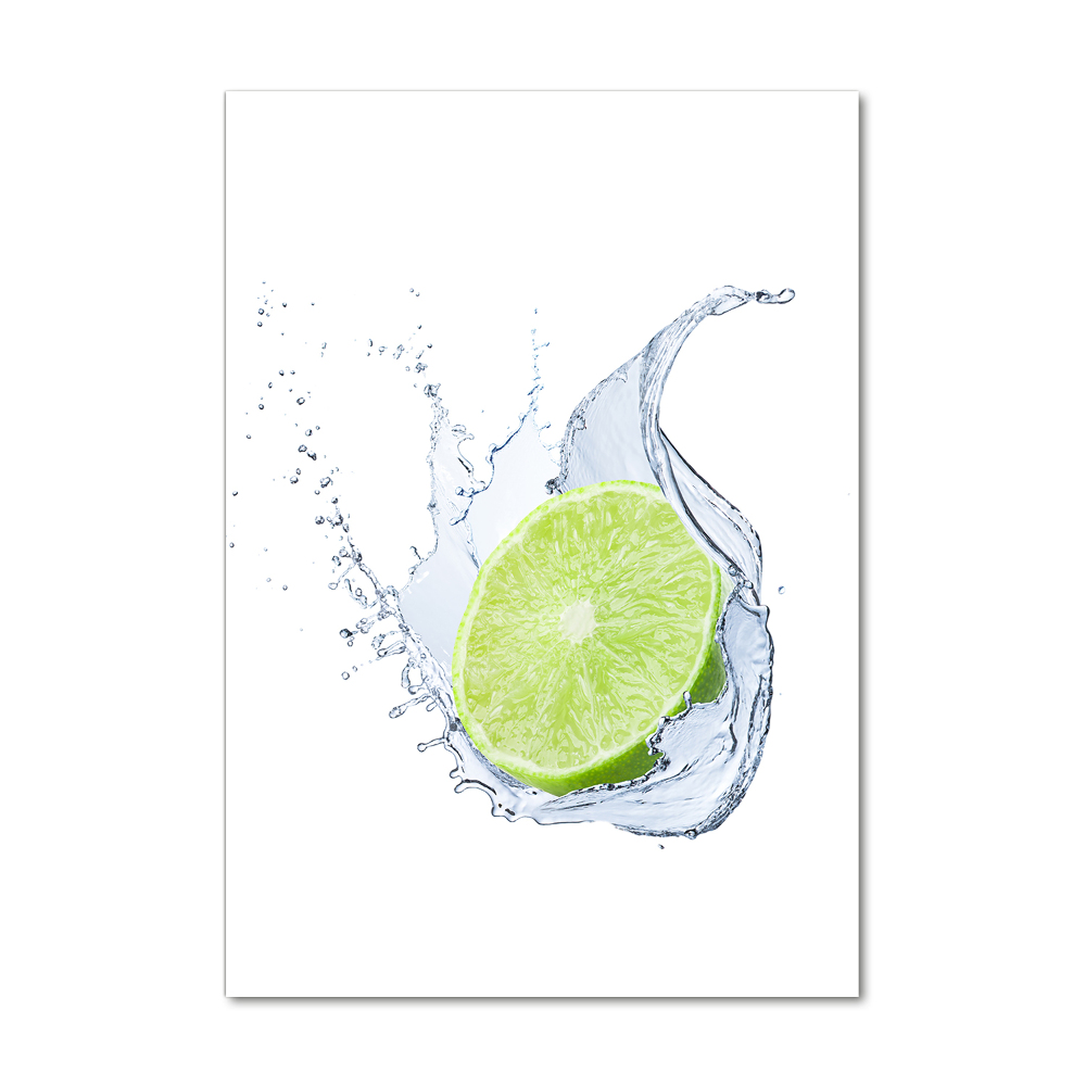 Tableau sur verre Citron vert