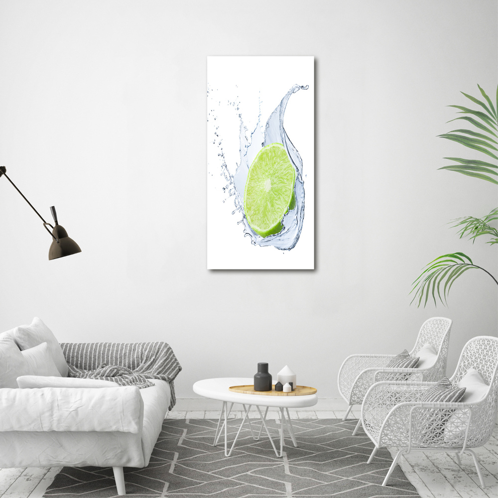 Tableau sur verre Citron vert